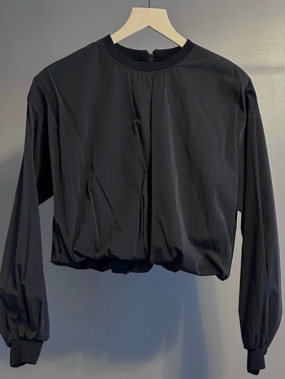 Zara Black Long-Sleeve Bubble Hem Size XL- Women